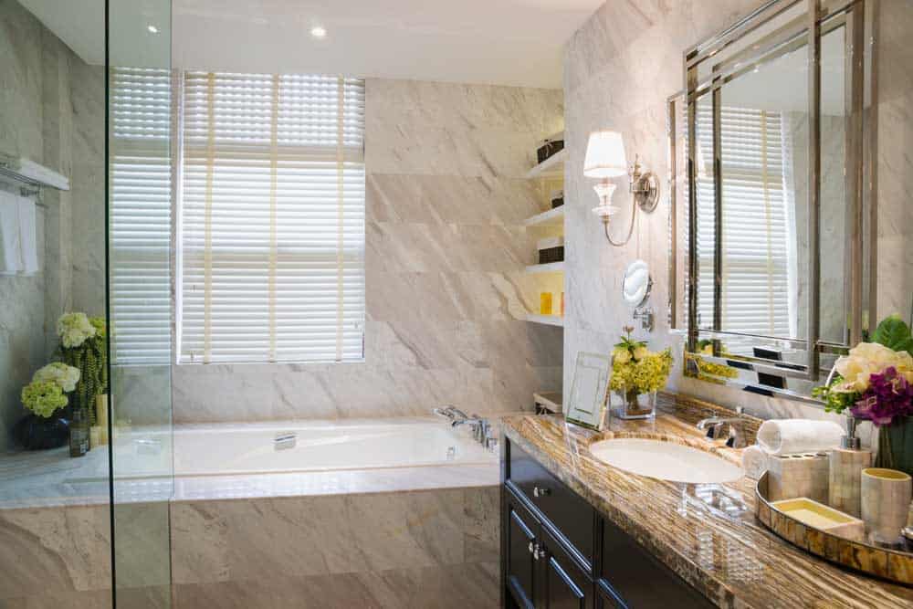 quartz bathroom countertops