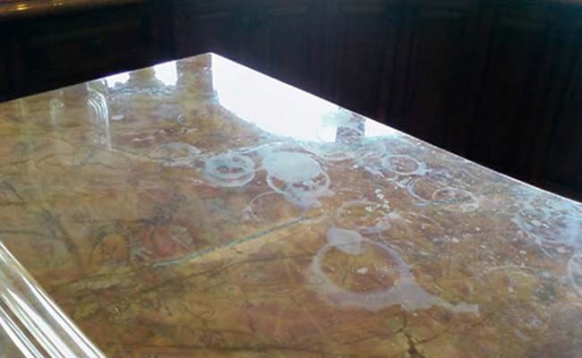 marbkle etching on countertops